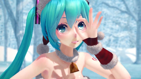 【MMD】甜美可爱圣诞風MIKU酱「ぶれないアイで(winter.ver)」